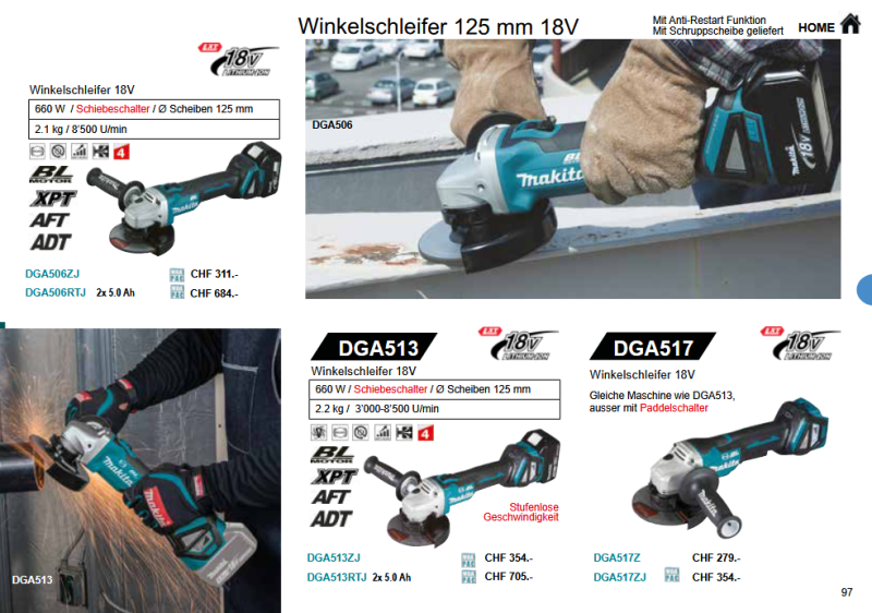 27. Makita Akku Winkelschleifer